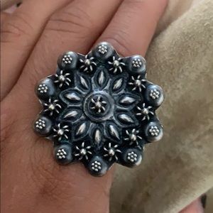 Sterling Silver bohemian ring from Jaipur, India
